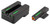 TruGlo TG13KM1PC TFX Pro Black | Green Tritium & Fiber Optic Orange Outline Front Sight Green Tritium & Fiber Optic Rear Sight TSW|5040