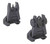 Meprolight USA 404100 FUBS Sight Set Black AR-15 Flip Up Green Tritium Front/Green Tritium Rear TSW|134601