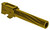 Rival Arms RA20G203E Precision V1 Match Grade 9mm Luger Compatible w/Glock 19 Gen5, 4.02" Fluted Gold PVD Stainless Steel TSW|129795
