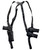 1791 Gunleather NSS2.4SBLVR Optic Ready Shoulder Vertical Black Fits Sig P320 Right Hand TSW|173752