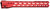 Strike Industries GRIDLOK-LITE-17-RED GridLok Lite with Quick Rail Detach System 17"L 1.57"D M-LOK Red Aluminum for AR-15 TSW|144044