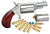 North American Arms 22MC Mini-Revolver 22 LR/22 WMR 5 Shot 1.63" Stainless Steel Barrel, Frame & Cylinder, Rosewood Grip, Exposed Hammer TSW|51205