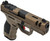 SAR USA SAR9CG3BR SAR9 C Gen3 Compact Frame 9mm Luger 15+1 4" Black Steel Barrel, Bronze Steel Optic Ready/Ported/Serrated Slide, Bronze Polymer Frame w/Picatinny Rail, Interchangeable Backstrap Grip TSW|163196