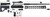 TacFire SSRK308LPK18BN AR Build Kit Sports South Exclusive 308 Win AR-10 Black Nitride 5/8"x24 TSW|113828