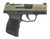 Sig Sauer 3659GXR3P P365 Micro-Compact 9mm Luger 10+1 3.10" Black Barrel, Moss Green Stainless Steel Optic Ready/Serrated Slide, Black Alloy Frame w/Accessory Rail, Textured Grip, RMSc Footprint TSW|186836