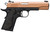 Browning 051895490 1911 Black Label Full Size Frame 22 LR 10+1, 4.25" Matte Stainless Steel Barrel, Copper Cerakote Serrated Slide, Matte Black Polymer Frame w/Beavertail, Black Laminate Wood Grip TSW|153078