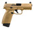 FN 66101388 545 MRD Full Size 45 ACP 15+1, 4.10" Black Target Crown Steel Barrel, Flat Dark Earth PVD Optic Cut/Serrated Steel Slide & Polymer Frame w/Picatinny Rail, Ambidextrous TSW|158112