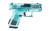 GLOCK 43X COMP 9MM 10RD ANIME BLUE RSR|GLUX4350204FRNANIMBSCT