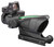 Trijicon 100552 ACOG Combo 4x 32mm Obj 36.80 ft @ 100 yds FOV Matte Black Finish Dual Illuminated Green Crosshair 223 Ballistic, RMR Type 2 3.25 MOA TSW|44833