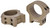 Warne HyperLite Scope Rings, 34mm Medium, Flat Dark Earth 8521DE