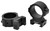 Warne Vapor Horizontal Scope Rings, 30mm High, Matte Black V615M