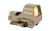 Holosun 510C Reflex Sight, 65 MOA Circle/2 MOA Green Dot, Solar, FDE HE510CGRFDE