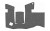 TALON Grips Granulate Adhesive Grip for Glock 48/43X, Black 385G