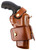Galco WG2104 Wheelgunner 2.0 OWB Tan Leather Belt Slide Fits S&W L Frame/Ruger Security-Six Fits 4" Barrel Ambidextrous TSW|143414