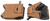 Allen 18419 X-Focus Unfilled Front/Rear Shooting Bag Combo Tan/Black 600D Polyester TSW|152397