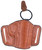 Bianchi 19242 105 Minimalist Belt Slide Holster Size 01 OWB Open Top Style made of Leather with Tan Finish fits 2" Barrel Ruger SP101 & S&W J-Frame for Right Hand TSW|34699
