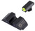 Night Fision GLK003007YGZ Tritium Night Sights For Glock Green Tritium Yellow Outline Front Sight- Green Tritium Black Outline Rear Sight Glock 42/43/43X TSW|41707
