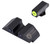 Night Fision GLK001007YGZ Tritium Night Sights For Glock Green Tritium Yellow Outline Front Sight- Green Tritium Black Outline Rear Sight Glock 17/17L/19/22 TSW|41452