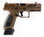 Beretta USA JAXA1F915PTFDE APX A1 Full Size Frame 9mm Luger 15+1 4.25" Ported Barrel, Flat Dark Earth Steel Optic Ready/Ported/Serrated Slide, Polymer Frame w/Picatinny Rail, Textured Grip, Ambidextro