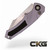 Heretic Pariah Auto Stonewash Standard Griptape Inlay Titanium Pivot Gray Chassis H048-2A-GRY Cajun Knife And Gear