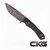 Stroup Knives GP 2 Black GP2-BLACK-G10 Cajun Knife And Gear