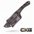 Stroup Knives GP 2 Black GP2-BLACK-G10 Cajun Knife And Gear