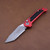 Microtech L.U.D.T. Gen III Tanto Red Apocalyptic Partial Serrated 1136-11APRD 1136-11APRD.