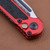 Microtech L.U.D.T. Gen III Drop Point Partial Serrate Black Blade Red Handle 1135-2RD 1135-2RD