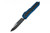 Microtech Daytona Single Edge Signature Series Blue Standard Bubble Inlay 124-1BLBIS 124-1BLBIS.