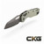 Microtech MSI Tri-Grip Polymer White Stonewash Blade Standard 210T-10PMWH 210T-10PMWH Cajun Knife And Gear