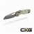 Microtech MSI Tri-Grip Polymer White Stonewash Blade Standard 210T-10PMWH 210T-10PMWH Cajun Knife And Gear