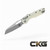 Microtech MSI Tri-Grip Polymer White Stonewash Blade Standard 210T-10PMWH 210T-10PMWH.
