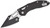 Microtech Stitch Single Edge Ram - Lok Black Blade Fluted Aluminum Black Handle 169RL-1FL 169RL-1FL.