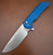 ProTech Mordax Blue Handle Stonewash Magnacut blade MX101-Blue MX101-Blue.