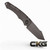 Heretic Knives Mini Pariah Auto Black Tactical Tanto Standard H055-4A-T Cajun Knife And Gear