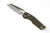 Microtech MSI Frag G-10 OD Green "Lawnman" Handle Stonewash Partial Serrated Blade 210-11FRGTODLM 210-11FRGTODLM.