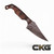 Stroup Knives Mini1 Wood MINI1-WOOD Cajun Knife And Gear