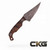 Stroup Knives Mini1 Wood MINI1-WOOD Cajun Knife And Gear