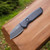 ProTech RUNT 5 Black handle, DLC Black Magnacut Reverse Tanto Blade R5403 Cajun Knife And Gear