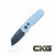 ProTech Runt5 Texture grey handle DLC black magnacut blade in Reverse Tanto. R5406- Grey.