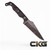 Stroup Knives TU2 – Black TU2-BLACK-G10 Cajun Knife And Gear