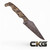 Stroup Knives TU2-Camo-G10 TU2-CAMO-G10 Cajun Knife And Gear