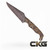 Stroup Knives TU2-Camo-G10 TU2-CAMO-G10 Cajun Knife And Gear
