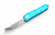 Microtech UTX-85 Tanto Satin Standard Turquoise Handle 233-4TQ 233-4TQ.