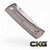 Chaves Knives RCK9 Drop Point Stonewash Titanium Belt Finish RCK9/DP/SWTI/BF