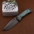 McNees Knives MAC2 3.5- Atomic Bronze with Jade G10 Inlay MAC2 3.5- Atomic Bronze Jade.