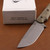 McNees Knives Ridge Runner- Green Micarta with Atomic Stonewash McNees Ridge Runner- Green