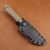 McNees Knives Ridge Runner- Green Micarta with Atomic Stonewash McNees Ridge Runner- Green