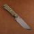 McNees Knives Ridge Runner- Green Micarta with Atomic Stonewash McNees Ridge Runner- Green