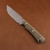 McNees Knives Ridge Runner- Green Micarta with Atomic Stonewash McNees Ridge Runner- Green.